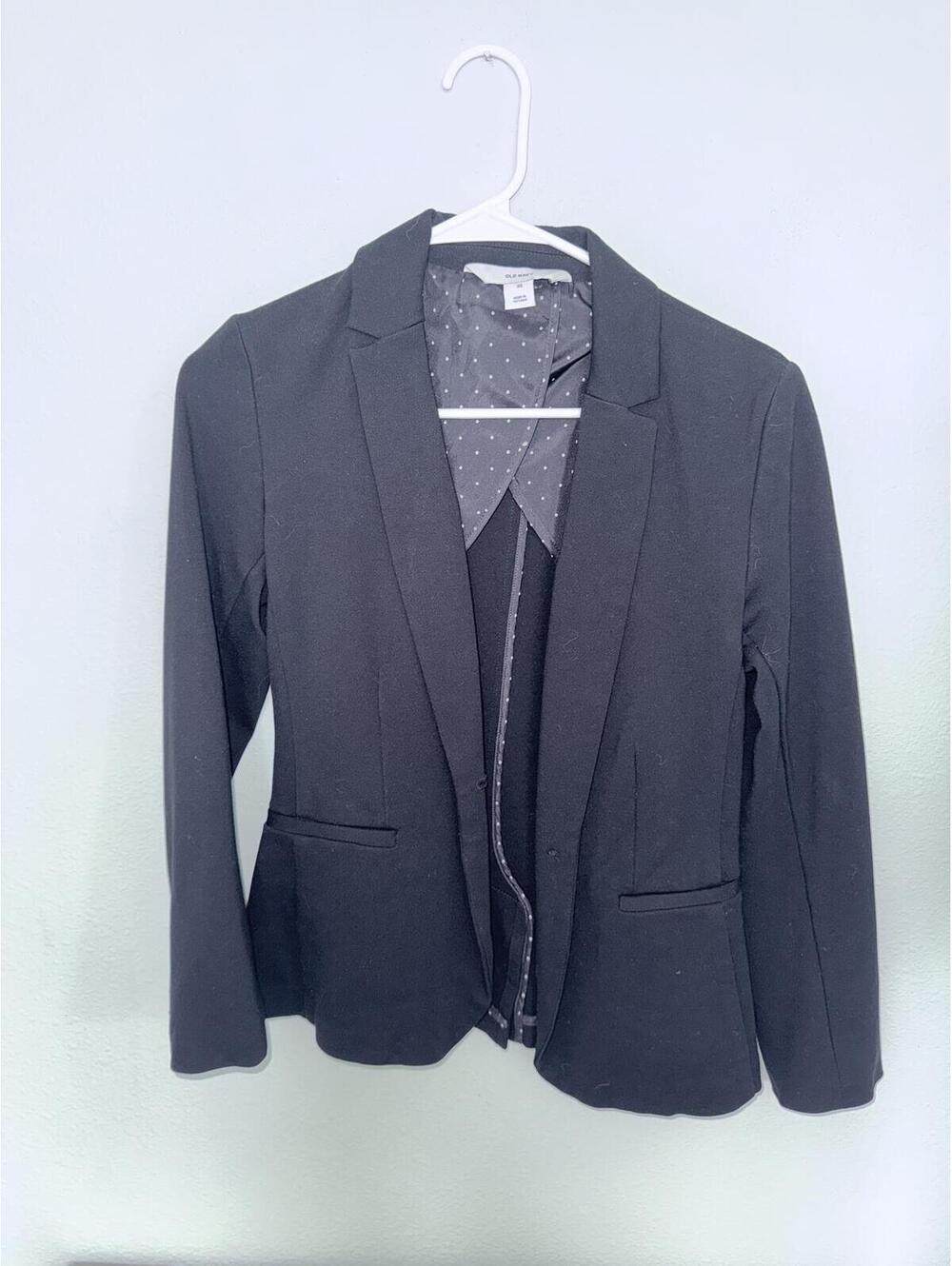 Old Navy Black Blazer Suit Jacket Women XS
